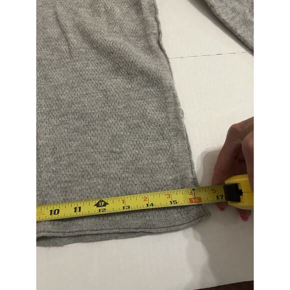 Rag & Bone X-Small Gray Merino Wool Blend Long Sleeve Henley Pullover Sweater - Picture 11 of 12